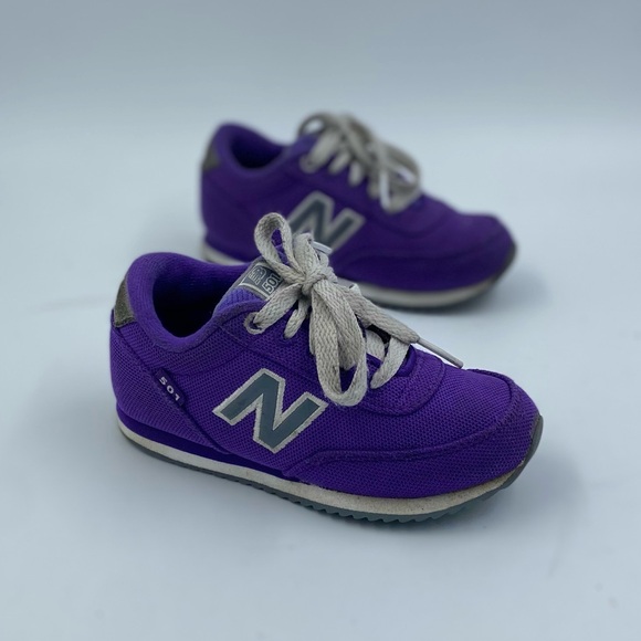 New balance purple 501 running shoe toddle size 8.5 - Picture 1 of 6